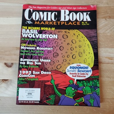 1992 COMIC BOOK MARKETPLACE Magazine #18 Basil Wolverton / Superman /SD ComicCon