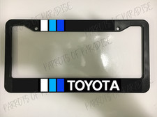Toyota Blue Line Plastic Car License Plate Frame