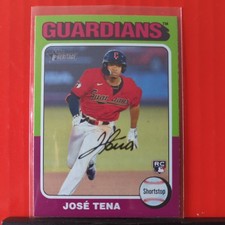 2024 Topps Heritage - #227 Jose Tena (RC) Cleveland Guardians Rookie 