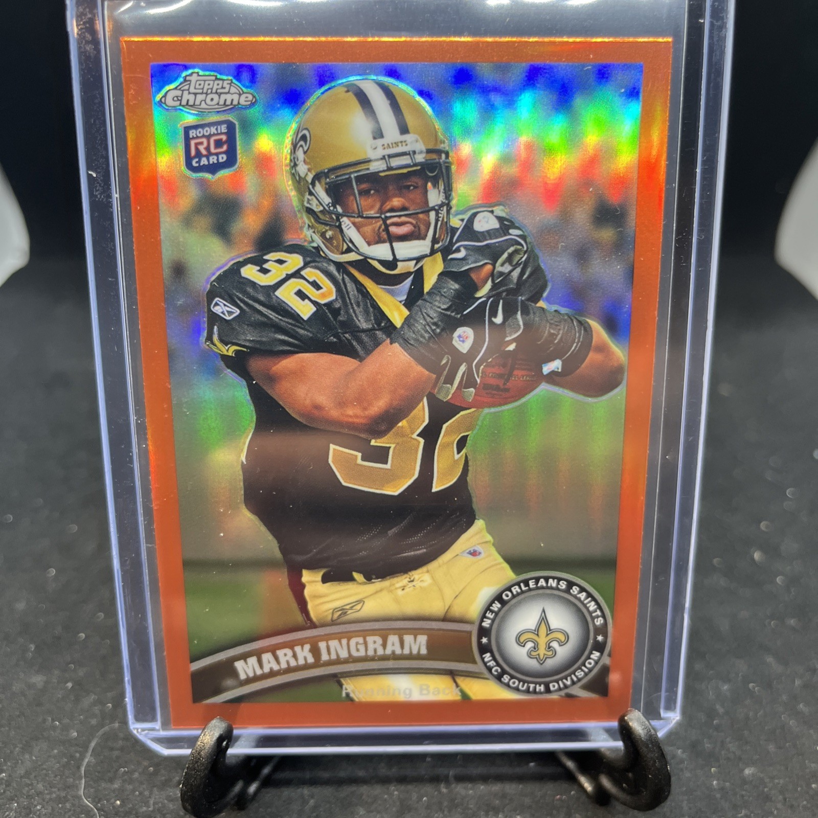 Mark Ingram Topps Chrome #50 Orange Refractor
