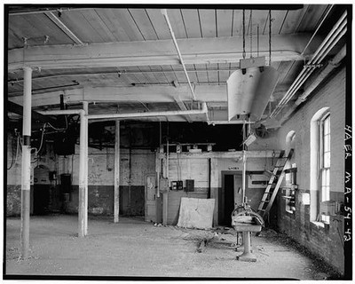 Waltham MA Boston Manufacturing Company 1891 Mill Interior Elevator Housing