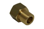 Adapterstück für kleine CO2 Flaschen W21.8×1/14" (außen) auf M22×1.5 (innen) L36