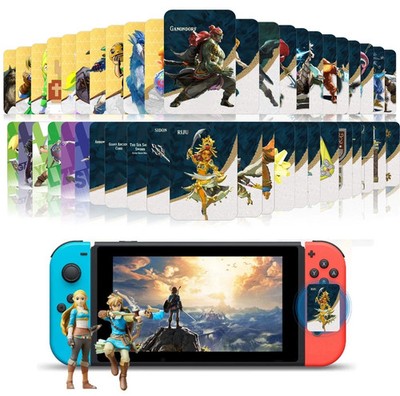 38pcs BOTW TOTK Zelda Tears of the Kingdom Mini NFC Cards for Switch 1 2 /Wii U