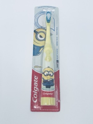 Colgate Kids Battery Toothbrush, Minions Toothbrush, 1 Pack - Yellow Design
