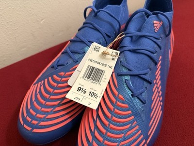 Adidas Predator Edge.1 SG Blue Red Soccer Cleats H02965 Size 9.5