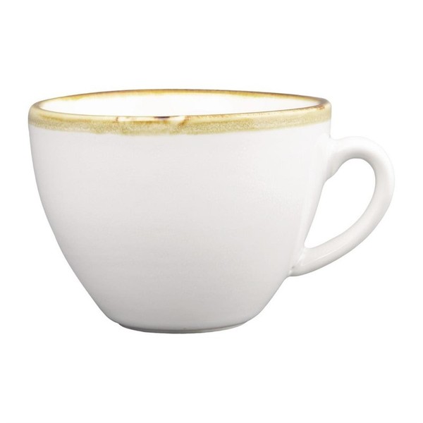Olympia Kiln Cappuccinotassen Kreideweiß | 34Cl | Porzellan | 12 Tassen-image