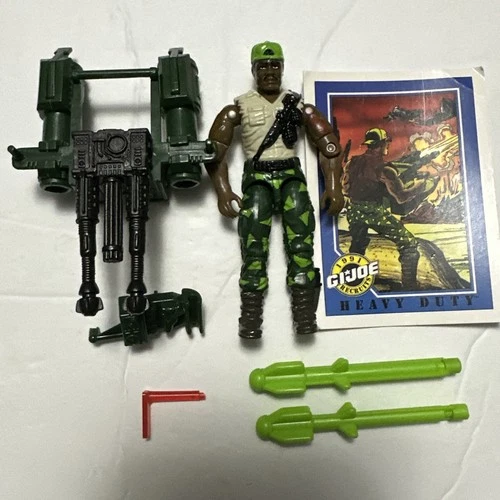 1991 Gi Joe Cobra 3.75" Heavy Duty v1 Figure Complete Hasbro