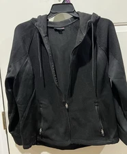 Women’s Black Swiss Tech Jacket With Hood- Size XL 16/18
