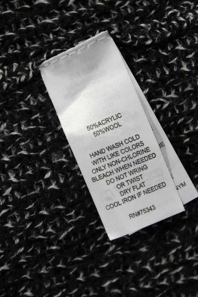 Saia Cynthia Rowley Feminina Comprimento do Joelho Malha Linha A Preta Cinza Tamanho Grande - Imagem 4 de 4