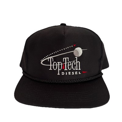 Vintage Top Tech Diesel Madison Area Technical College Trucker Hat Black