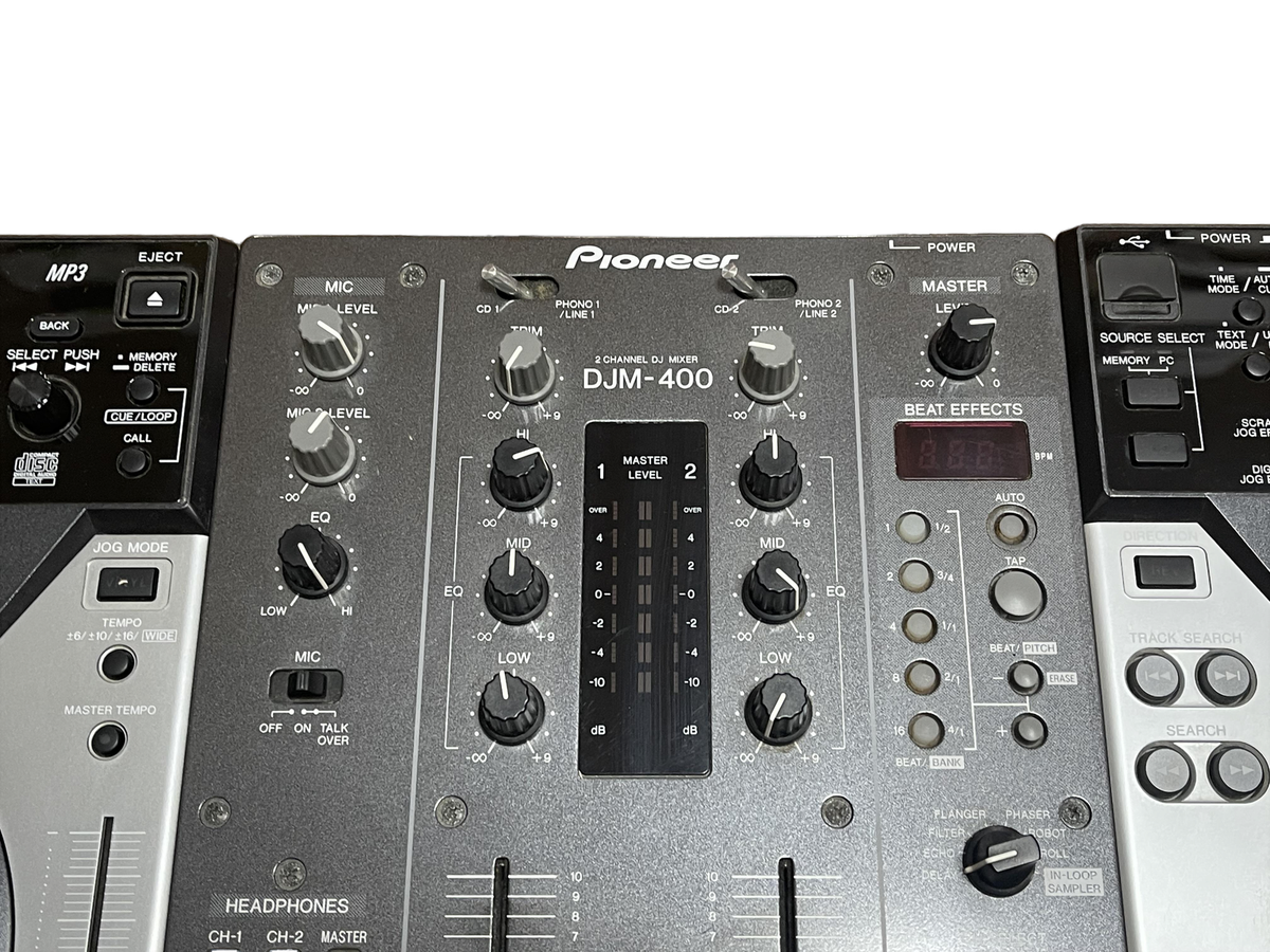 deck CD Digital - CDJ-400 3点セット CDJ-200×2台　DJM-400 with audio USB and MP3 DJ機材