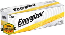 Energizer C Alkaline Batteries 12 Pack Industrial EN93