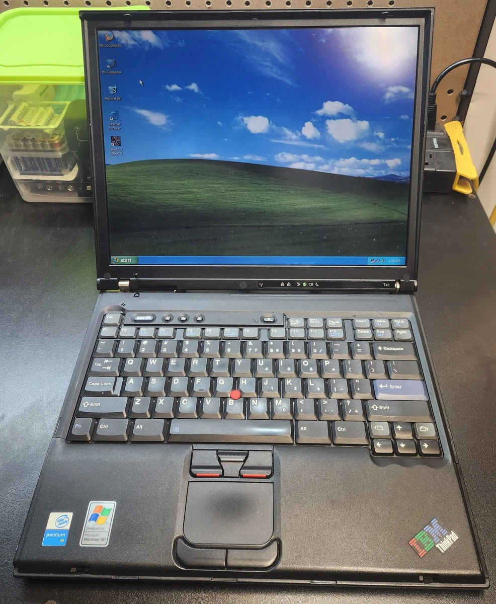 Ordinateur Portable Vintage IBM ThinkPad T41 - Écran 14,1" - Occasion Fonctionnel