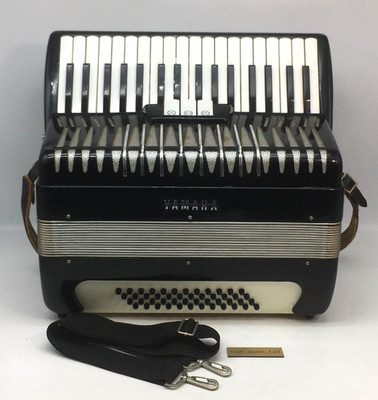 YAMAHA YA-48 Accordion 34 keys 48 basses Musical Instrument Black