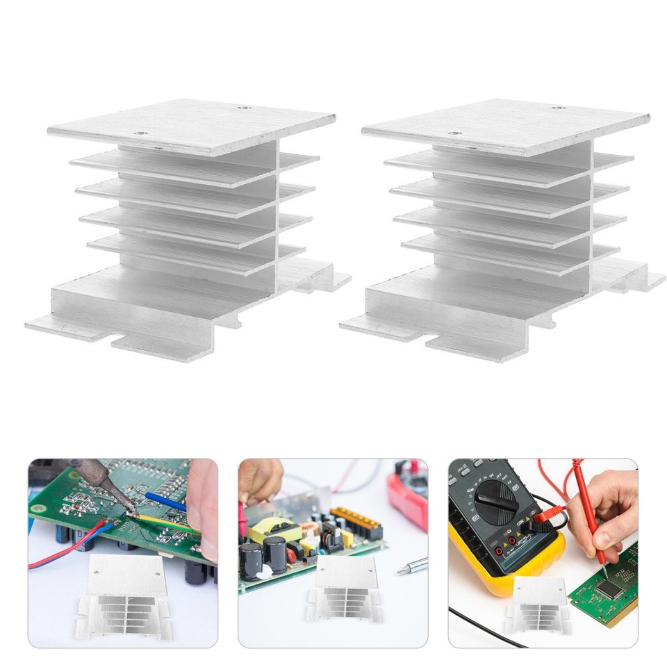 3 Pcs Heatsink Cooling Fin Block Replacement for Rectifier Bridge ...