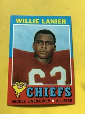 1971 Topps Willie Lanier #114 Rookie RC HOF