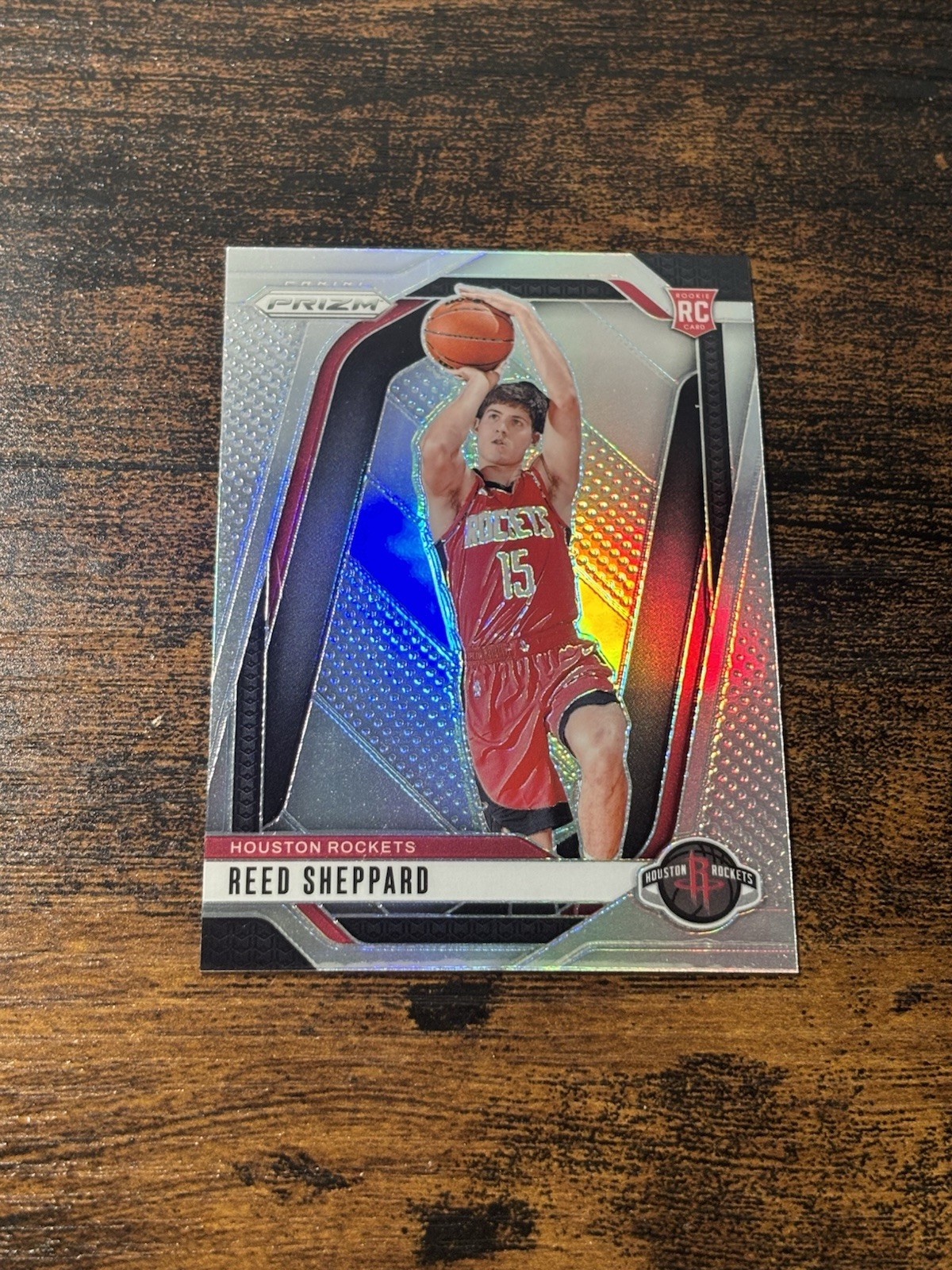 2024-25 Panini Prizm Reed Sheppard Silver Prizm Rookie RC #268 Houston Rockets A