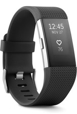 Fitbit Charge 2 Heart Rate  Fitness Wristband, Black, Large US Version 
