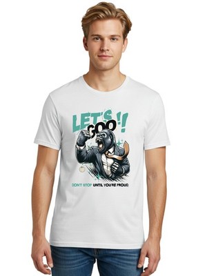 Let-S-Go-Gorilla Mens Graphic Tee,100% Cotton,Casual Summer Wear
