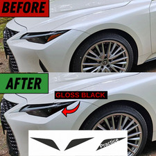 FOR 2021-2025 LEXUS IS300 IS350 GLOSS BLACKOUT HEADLIGHT SIDE MARKER OVERLAY PPF