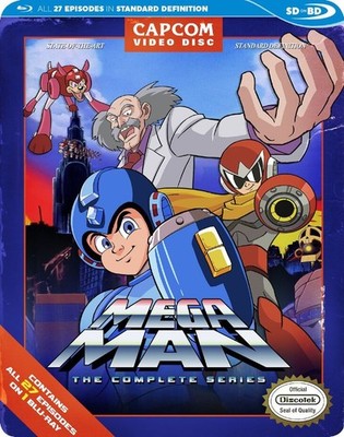 Mega Man Complete Animated TV Series Standard Definition BLURAY w/ Slipcover