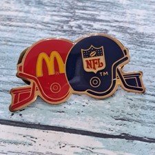 McDonald's Crew Employee Pin - NFL Football Helmets
