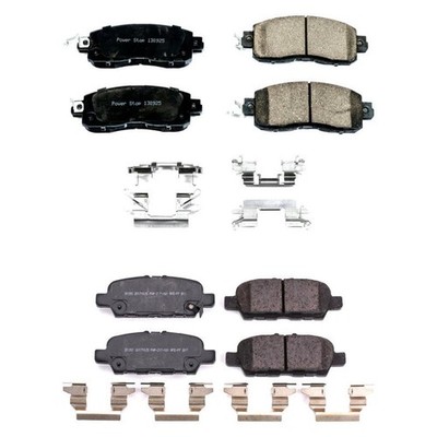 For Nissan Leaf 14-17 Z17 Evolution Plus Ceramic Front & Rear Disc Brake Pad Set