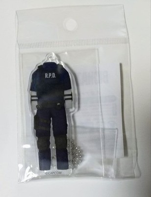 Capcom Resident Evil Leon Acrylic Keychain 70mm New Rare Collectible