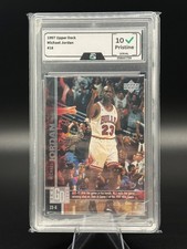1997 Upper Deck #18 Michael Jordan GRADED 10 GEM MINT HOF Chicago Bulls