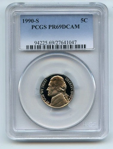 1990-S Jefferson Nickel Proof — photo from another recent sale