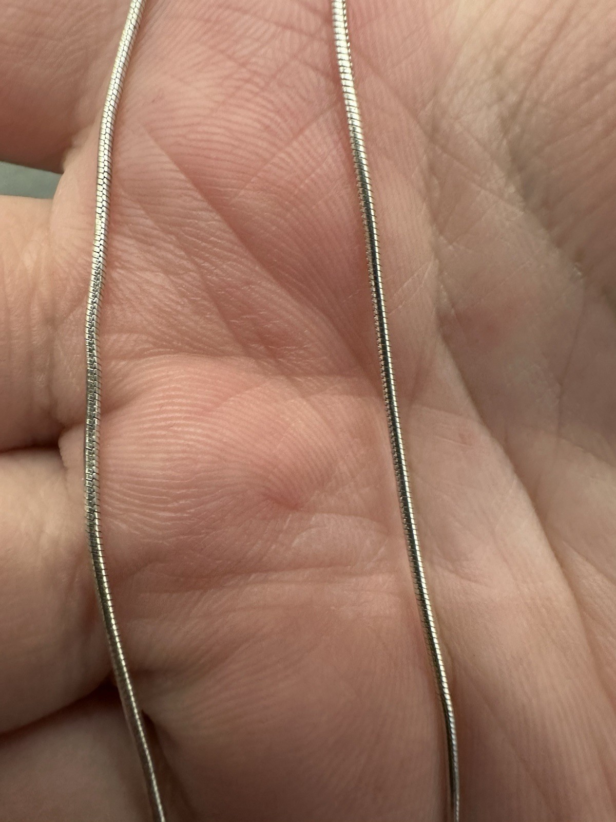 Solid 925 Sterling Silver Snake Chain Necklace 24… - image 4