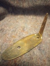 Brass Curved Butt Plate For Musket Or Flintlock Vintage