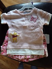 Vintage-Winnie The Pooh Embroidered 2 Piece Set-Size 12 Months