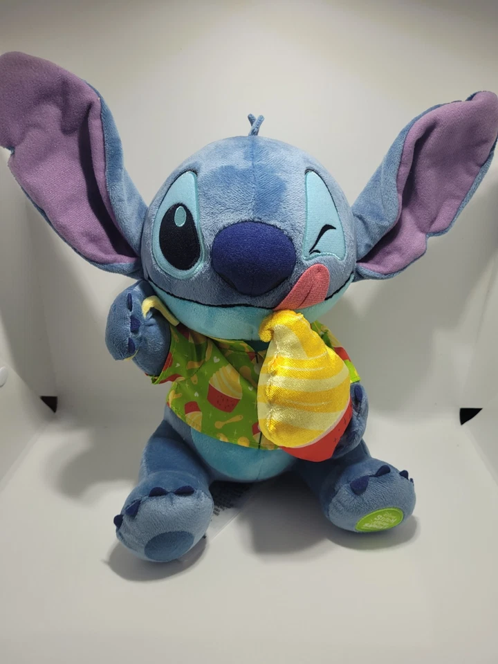 DISNEY STITCH ATTACKS SNACKS PINEAPPLE SWIRL CUDDLY 11"PLUSH SOFT TOY 8 OF 12 - Image 2 of 4