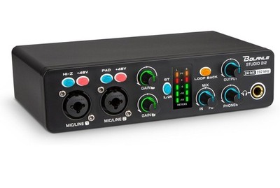 Bolanle Studio 2i2 Audio Interface 24-bit/192kHz, 2 Channel Portable USB Reco...