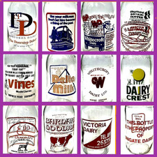 Vintage - 1980's - Advertising - Glass Milk Bottle - Buy 1 Get 1 Free