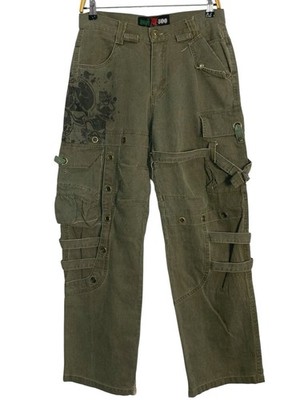 Hype Japanese Brand Tech Too Bondage Cargo Pant Seditionaries Size 29 30 W352