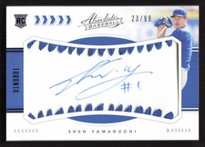 2020 Panini Absolute Shun Yamaguchi Auto Rookie Material Signatures Blue #/99