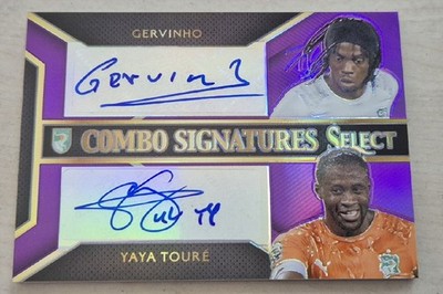 GERVINHO - TOURE, LIMITED 1/4, COMBO SIGNATURES, PRIZM SELECT 2015-2016