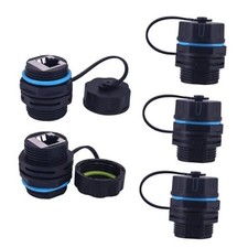 Waterproof CAT6 RJ45 Panel Mount Coupler, IP68 Shielded Industrial Panel, 5 Pack