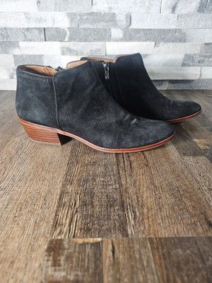Sam Edelman Petty Womens Black Suede Ankle Zip Bootie Boots - Size 10