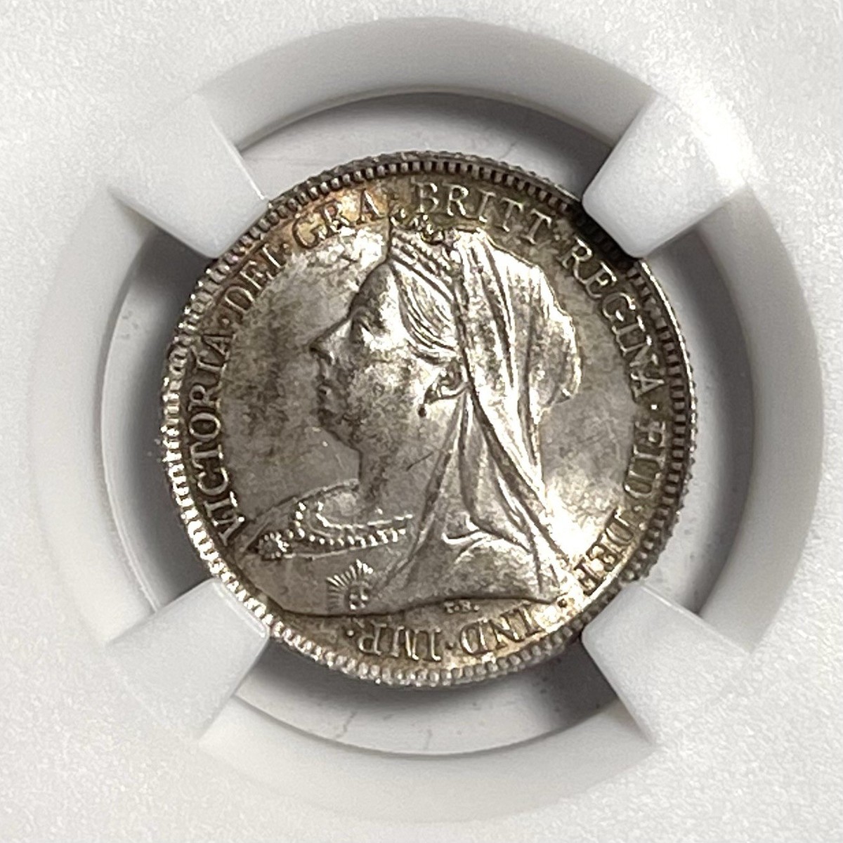 1900 Six Pence 6P England Great Britain NGC MS63 Silver Coin .925