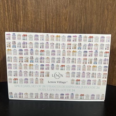 2024 Lenox Spice Village ~ 24 Piece Spice Jars Complete Set ~ Brand New