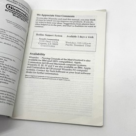 NES Wizardry Proving Grounds of the Mad Overlord Manual Only (No Game) Nintendo