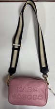 Marc Jacobs Flash Leather Logo Flash Pink Camera Crossbody Bag