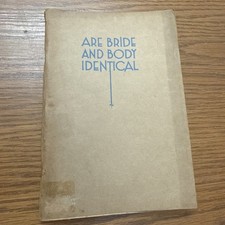 F H Robison - Are Bride and Body Identical? - Concordant 1930s Universalism