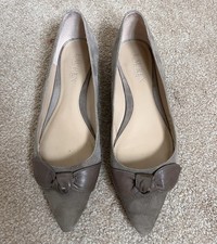 Ralph Lauren Women’s Flat Suede/Leather Court Shoes Uk 6 US 8B
