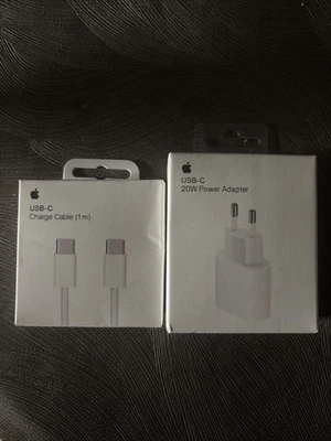 Adaptateur Secteur USB‑C 20 W - Plus Câble Usb-c De 1M Pour iPhone 15/16/17. - Photo 1/2