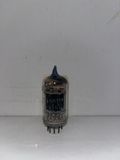 1 Sylvania 5814A 12AU7 Black Plate Angled Square Getter Tube TV7 Tested Strong