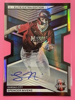 2023 Panini Elite Extra Edition Spencer Nivens Auto Die-Cut /399 #54 Baseball